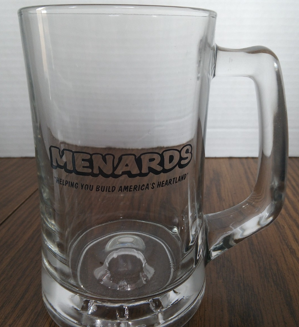 Menards Glass Beer Mug